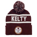 KHFC Text Beanie Hat Maroon|White